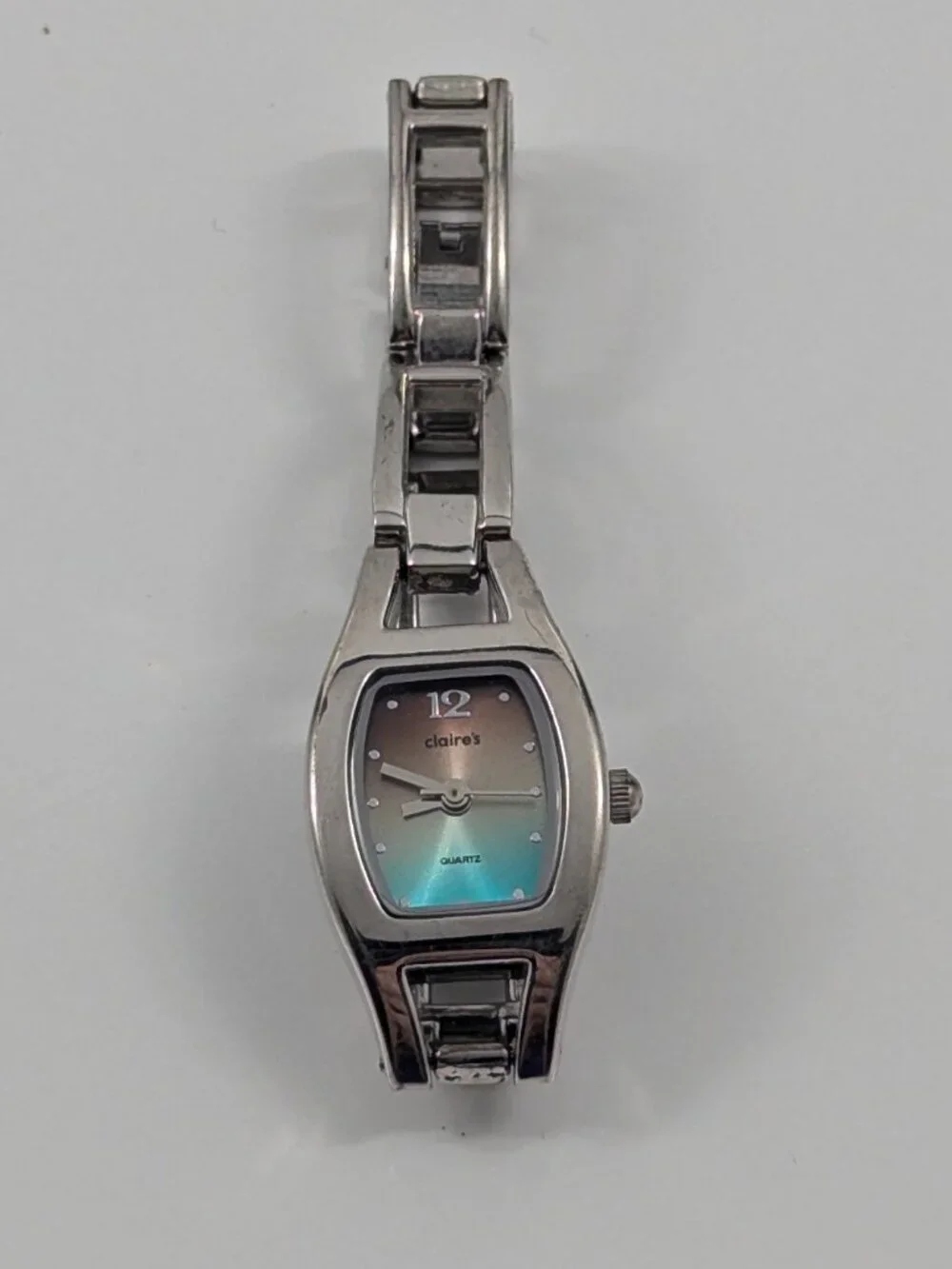 Claires Girls Watch 19mm Case Blue Dial Silver